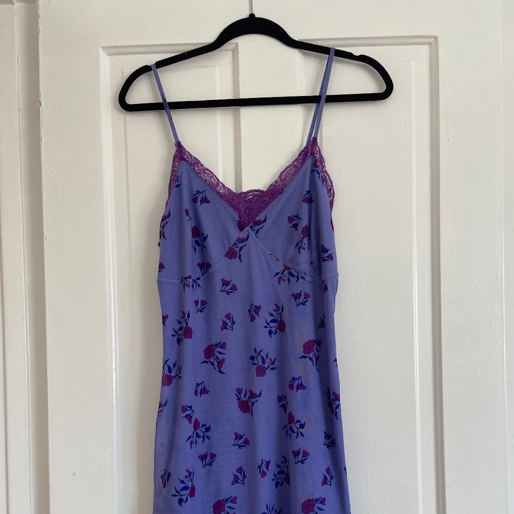 Purple Gothic Whimsicore Slip Dress